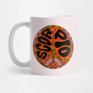 Scorpio Peace Sign Mug